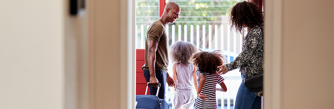 Family Leaving Home for Vacation